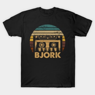 Great Gift Björk For Name Retro Styles Color 70s 80s 90s T-Shirt